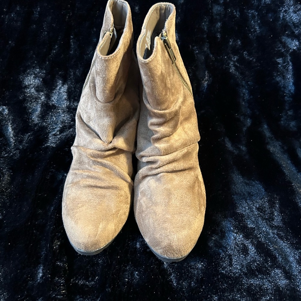 Tan/Camel colored high heeled boots